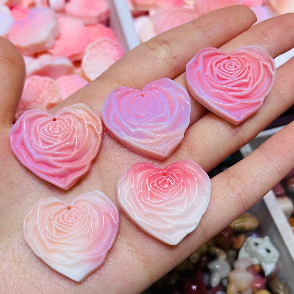 Queen Art Craft - 2 adet doğal kraliçe kabuk taş