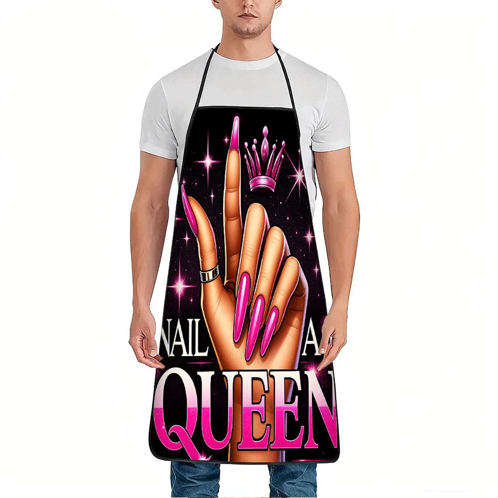 Queen Art Craft - 1 Trendy Tırnak Sanatı Temalı Önlük,