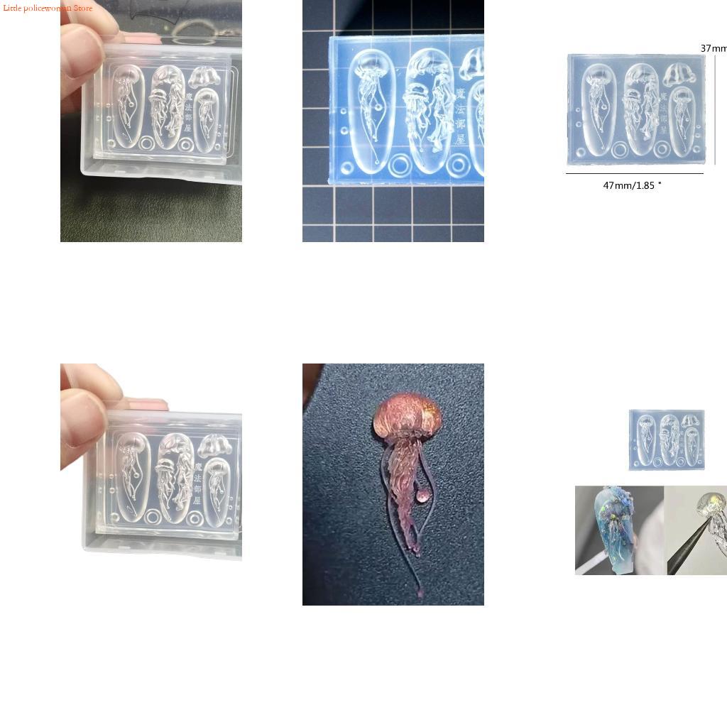 Art Craft Jellyfish - F92D Yaratıcı Denizanası Tırnak Sanat Kalıpları