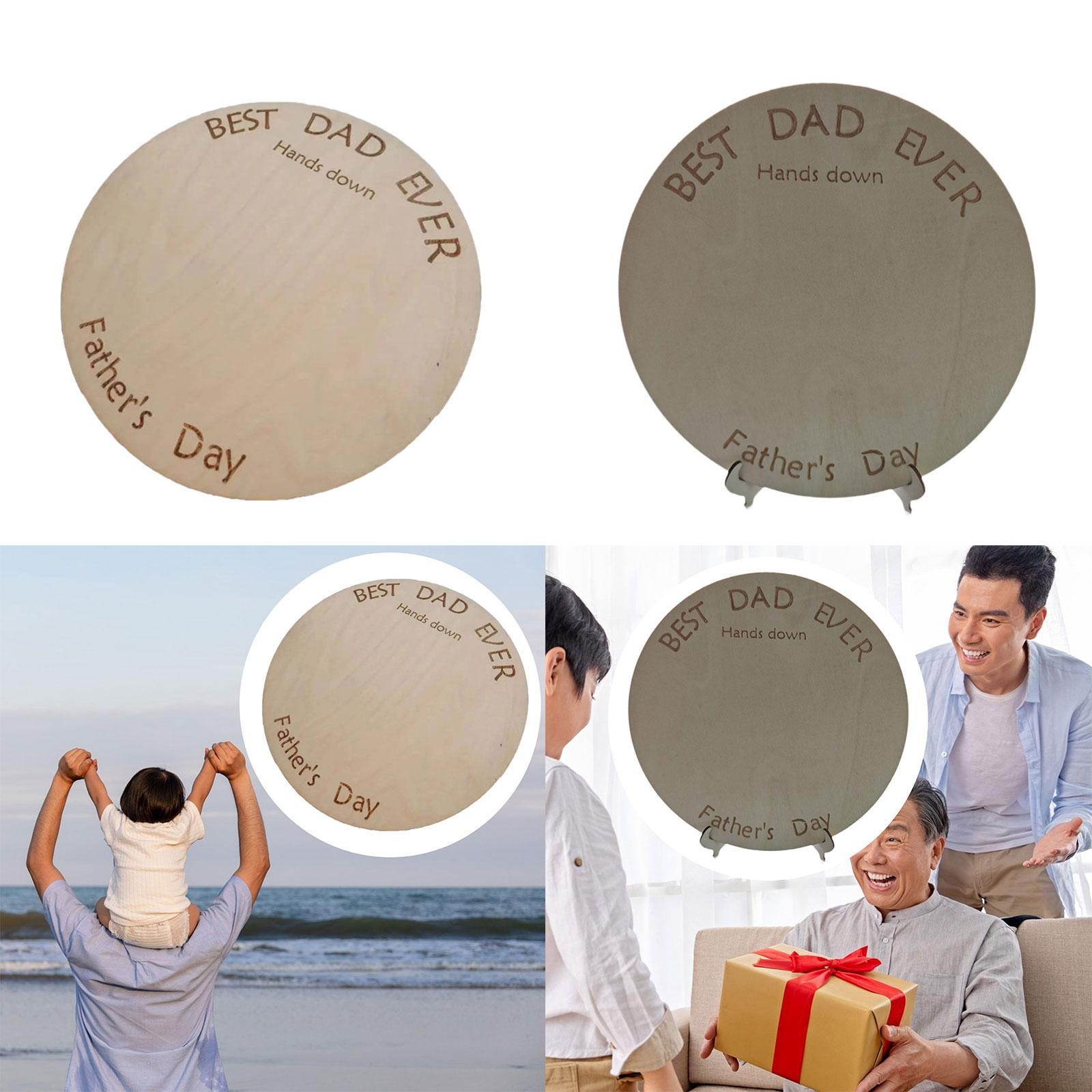 Art And Craft For Father'S Day - DIY El İzi Ahşap Tabela Süsleme