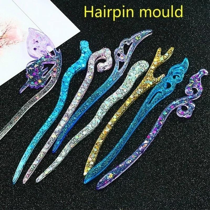 Resin Casting Mold - Yeni Şeffaf Saç Tokası Silikon Özel