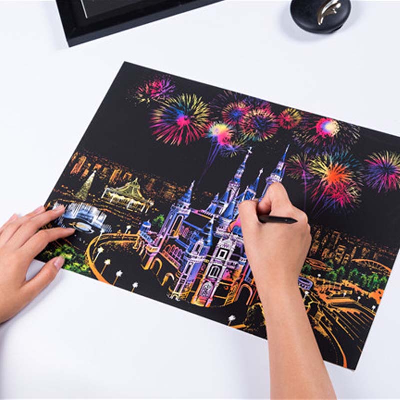Art Craft Notebook - Yeni yaratıcı sihirli Scratch sanat el