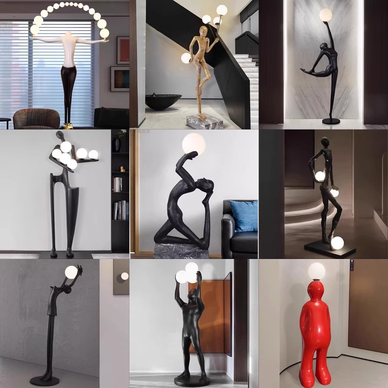 Light Art And Craft - Oturma Odası Zemin Lambası El Sanatları