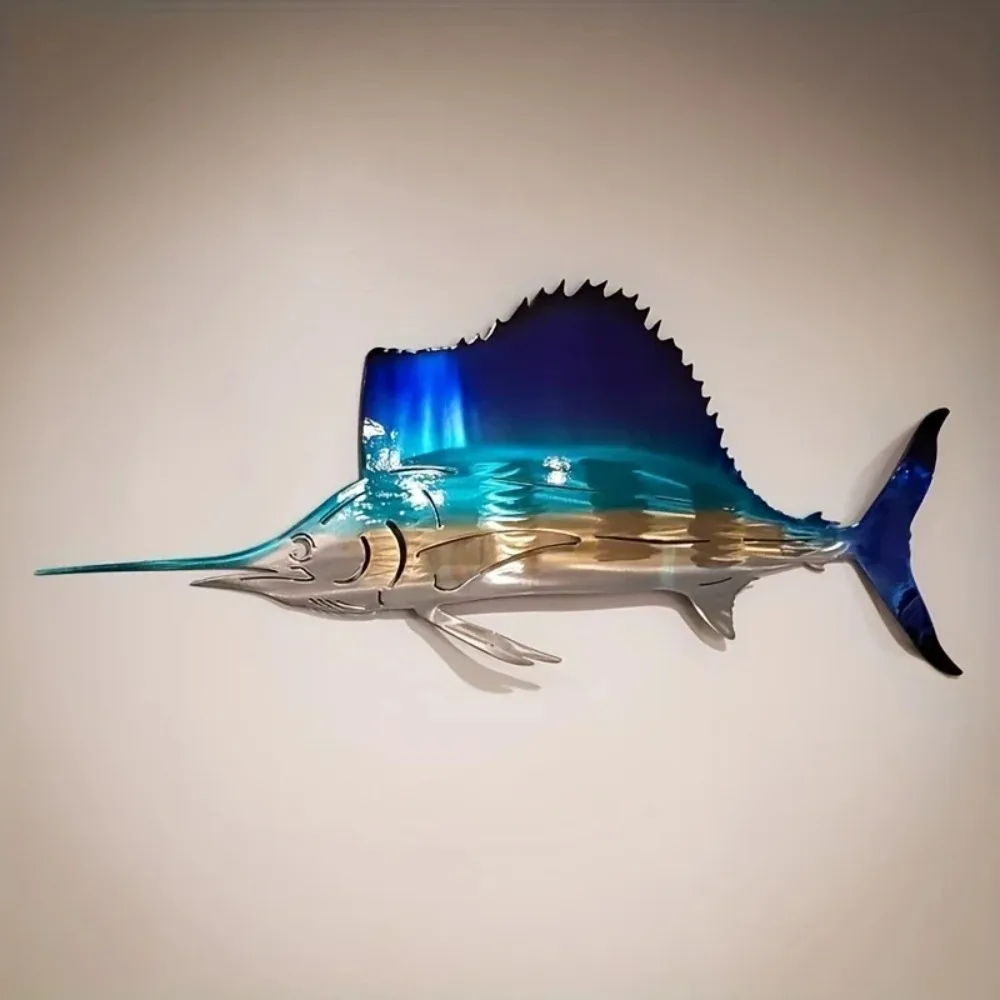Art Craft Jellyfish - CIFBUY Metal Duvar Sanatı Kılıç Balığı
