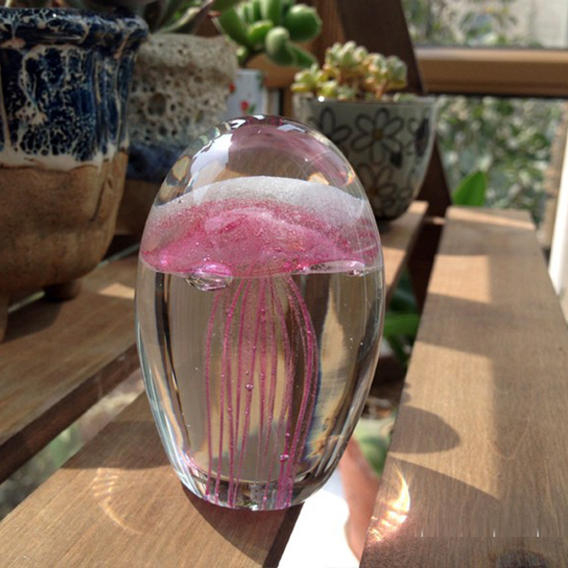 Art Craft Jellyfish - Minyatür 3D Denizanası Kristal Figürinleri Model