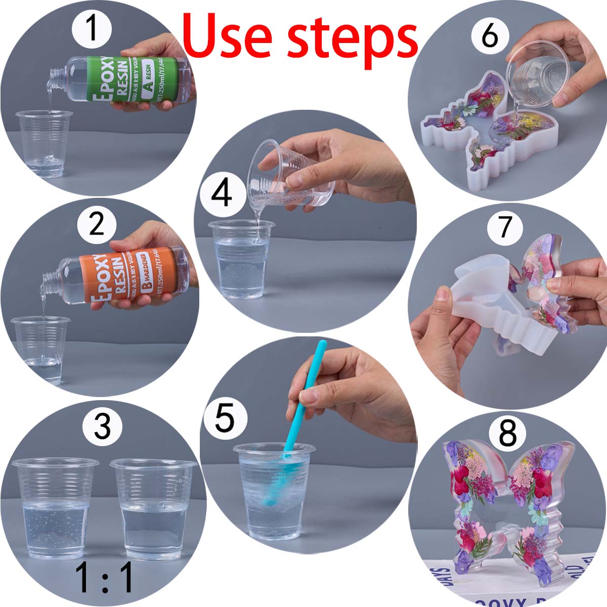 1:1 Oranı Epoksi Reçine Kiti A - Resin Casting Mold incelemesi ve fiyatı