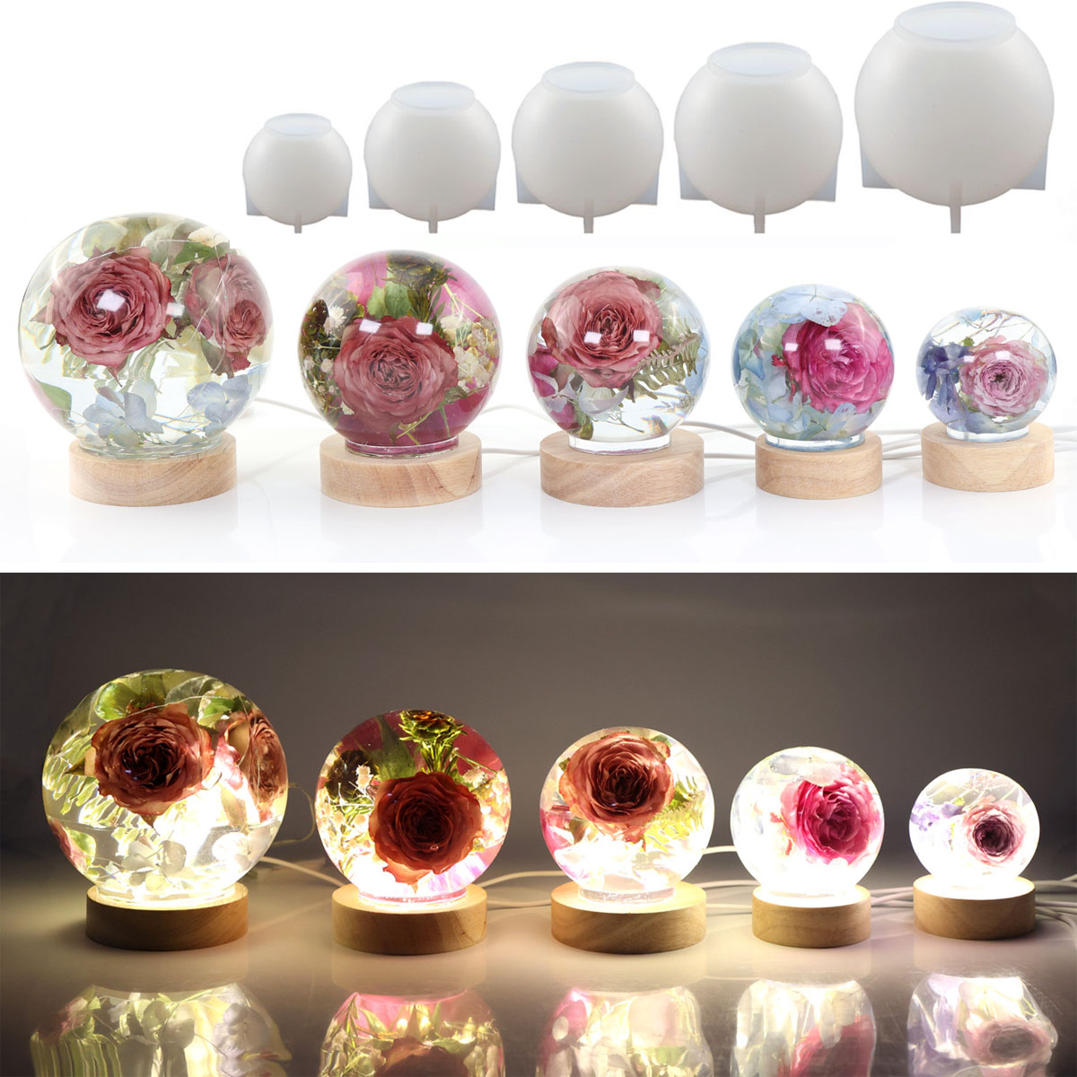 65-120mm Küre Topu silikon kal - Resin Casting Mold incelemesi ve fiyatı