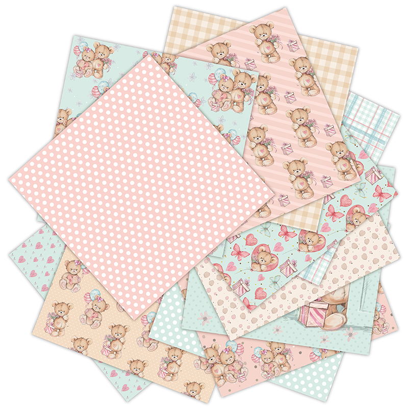 12 levhalar küçük ayı Scrapboo - Art Craft Birthday Party incelemesi ve fiyatı