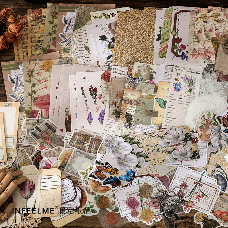 1 paket/260 adet Vintage Edebi - Art Craft Notebook incelemesi ve fiyatı