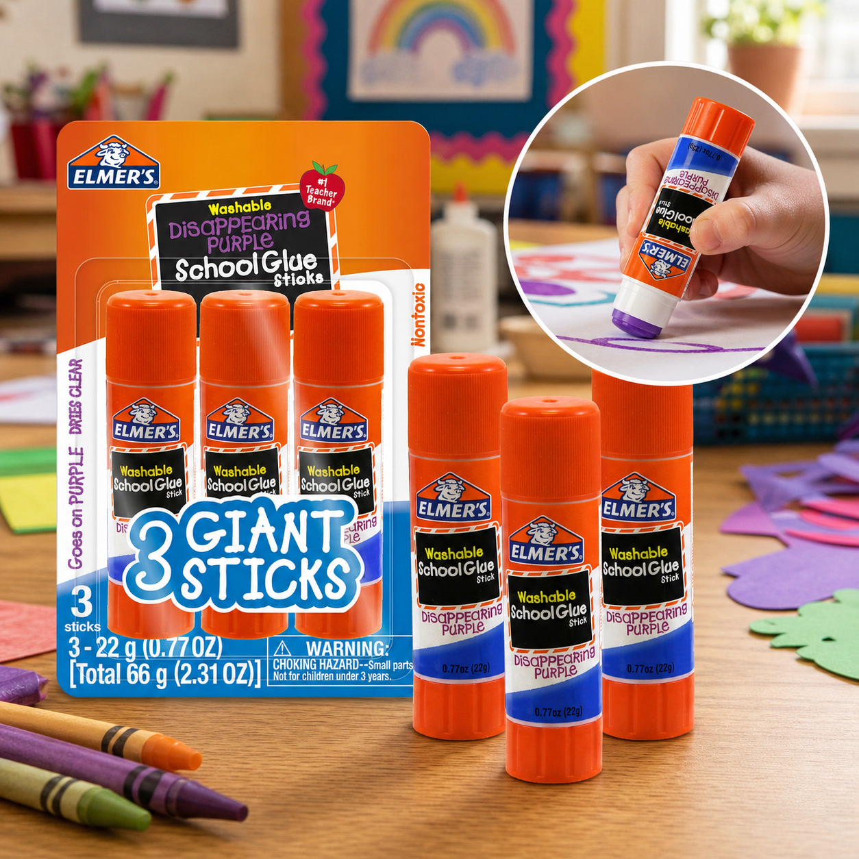 3 adet Yıkanabilir, Kızılaşan  - Art Craft Jumbo incelemesi ve fiyatı