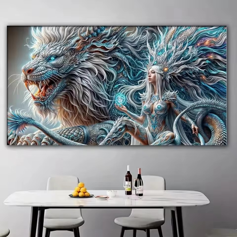 Gotik Ejderha Kraliçe 5D Diy E - Queen Art Craft incelemesi ve fiyatı