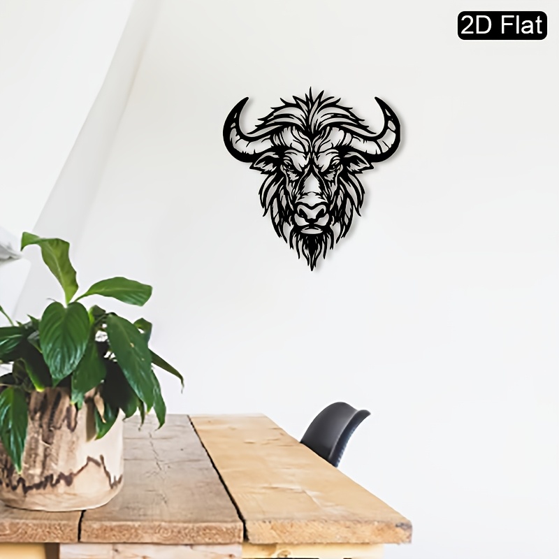 1 adet Metal manda kafası duva - Art And Craft For Father'S Day incelemesi ve fiyatı