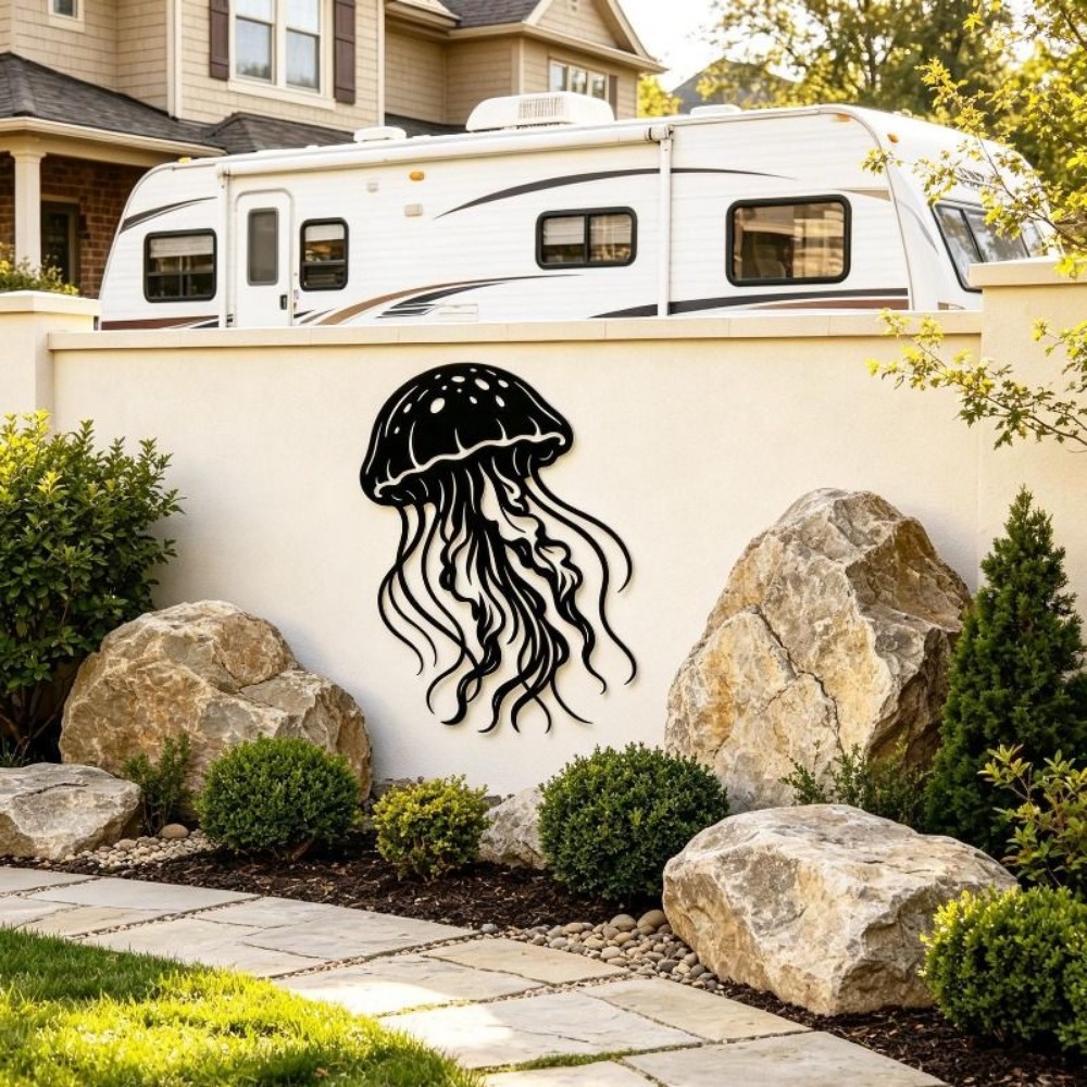 CIFBUY Metal Duvar Sanatı Deni - Art Craft Jellyfish incelemesi ve fiyatı