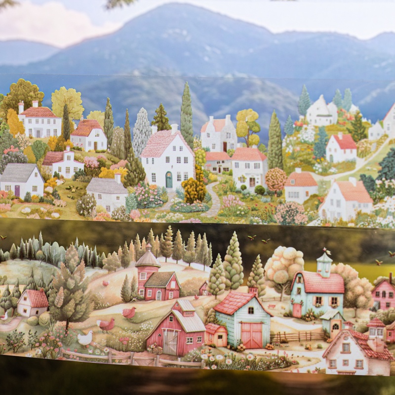 6 Rulo 6Cm×200Cm Köy Temalı Ba - Art Craft Notebook incelemesi ve fiyatı