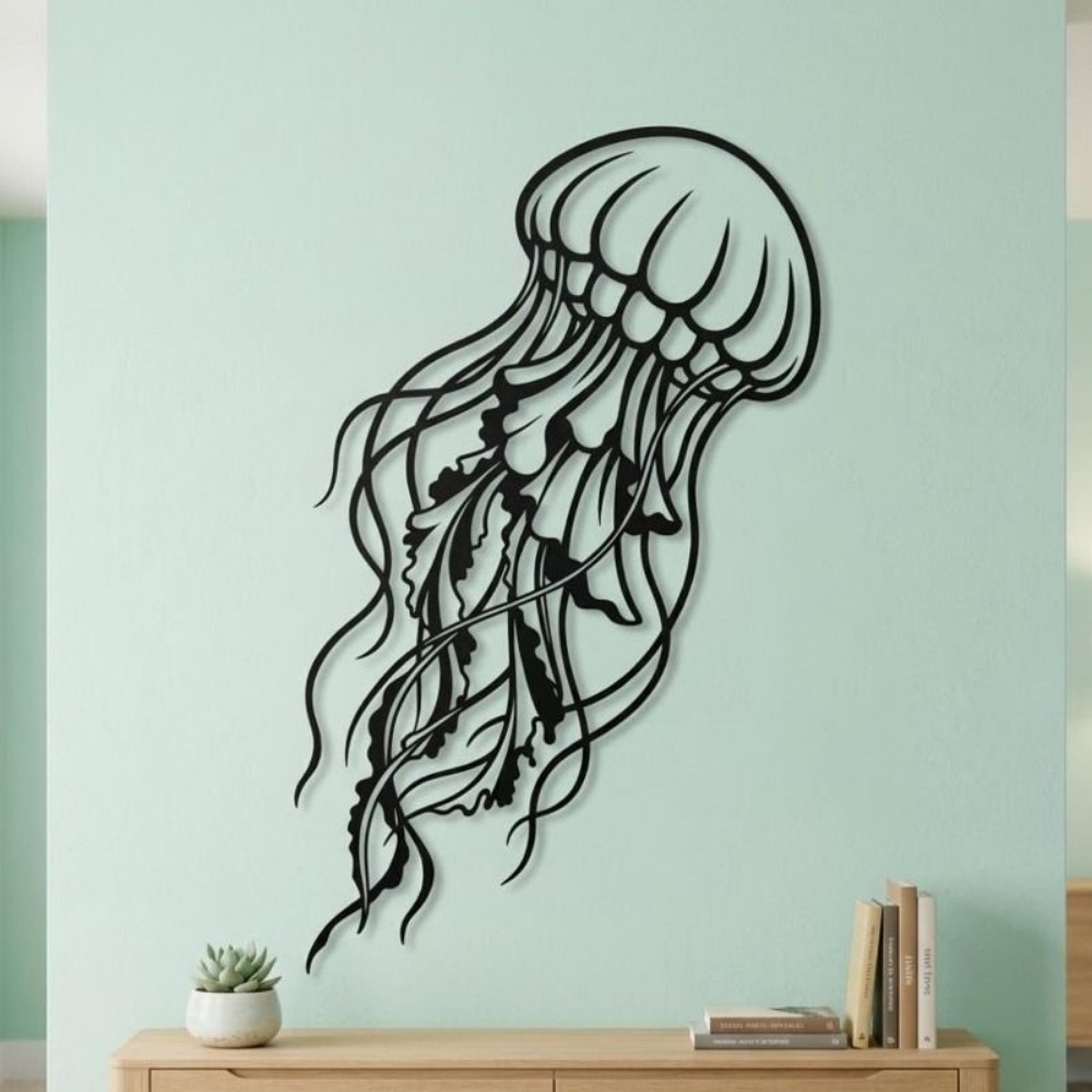 CIFBUY Metal Duvar Sanatı Deni - Art Craft Jellyfish incelemesi ve fiyatı